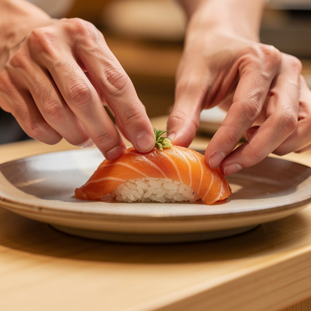 Niban Japanese Restaurant chef preparing fresh sushi with authentic techniques in San Diego